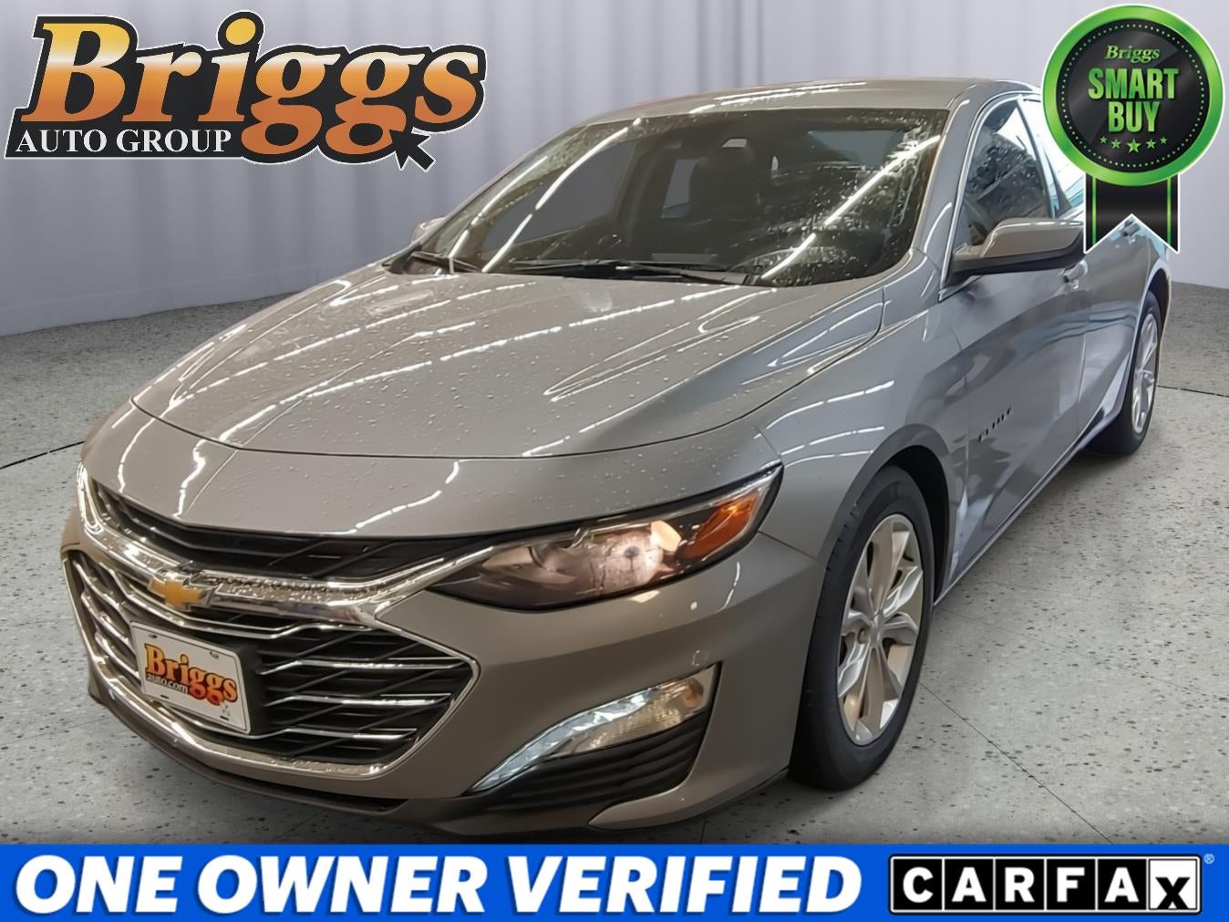 2023 Chevrolet Malibu LT in Sterling Gray Metallic — front three-quarter view