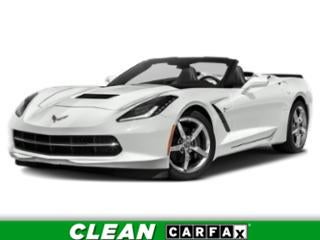 2015 Chevrolet Corvette Stingray in Arctic White — front three-quarter view