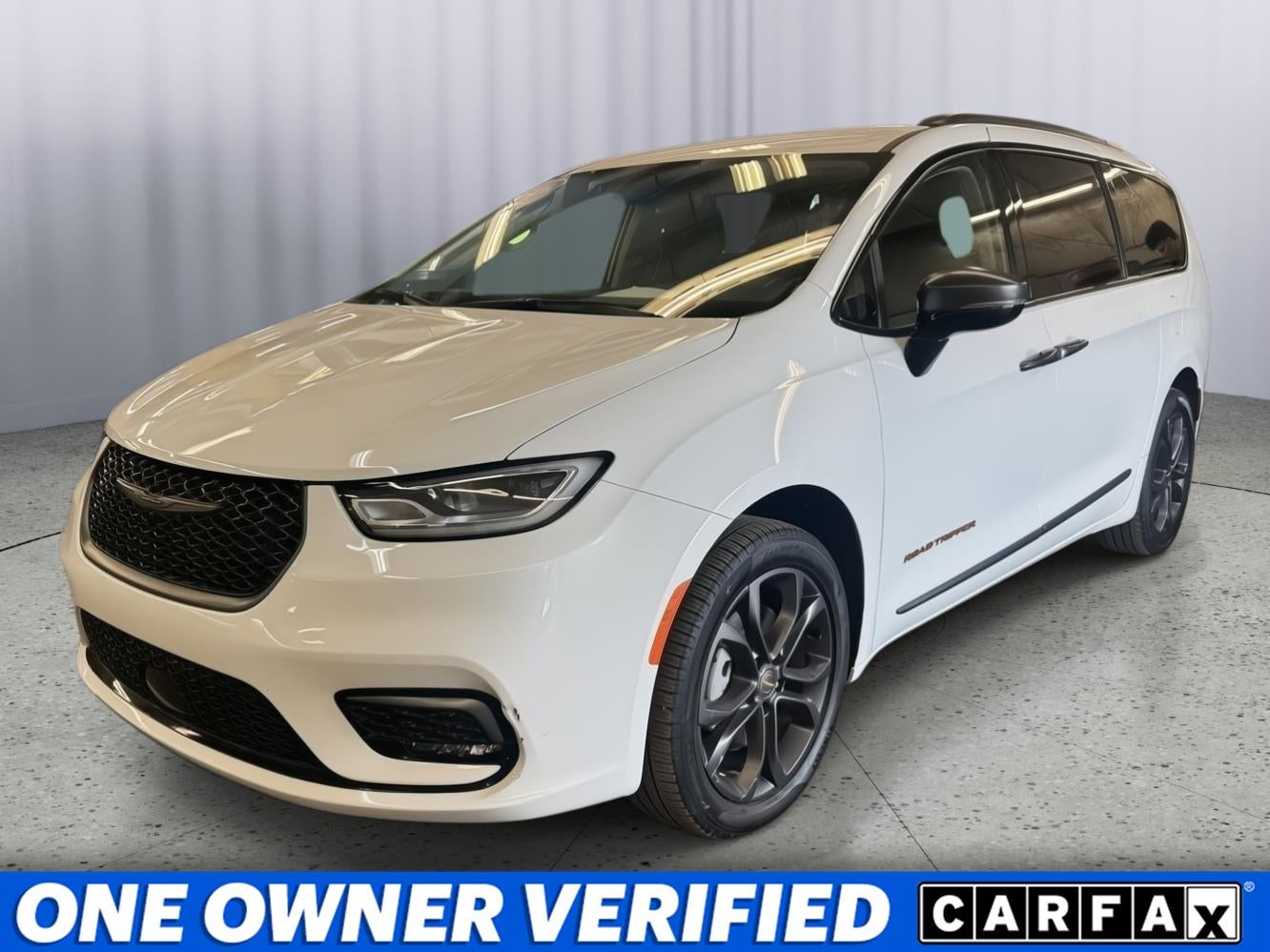2024 Chrysler Pacifica Touring L AWD in Bright White Clearcoat — front three-quarter view