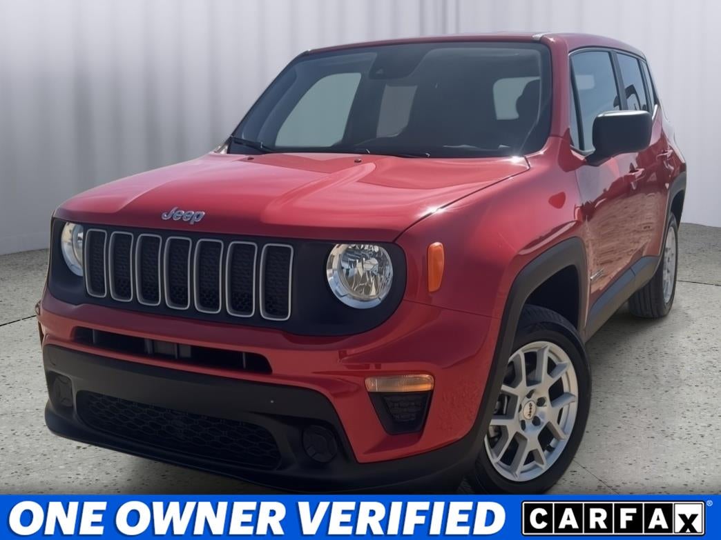 2023 Jeep Renegade Latitude 4x4 in Red — front three-quarter view