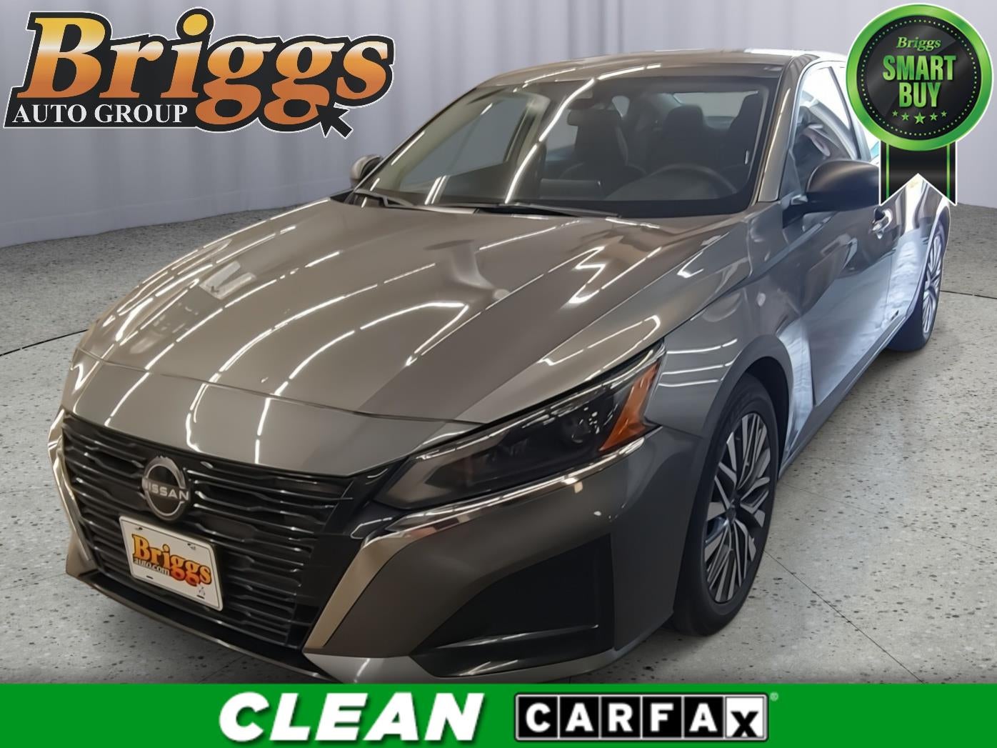 2024 Nissan Altima 2.5 SV in Gun Metallic — front three-quarter view