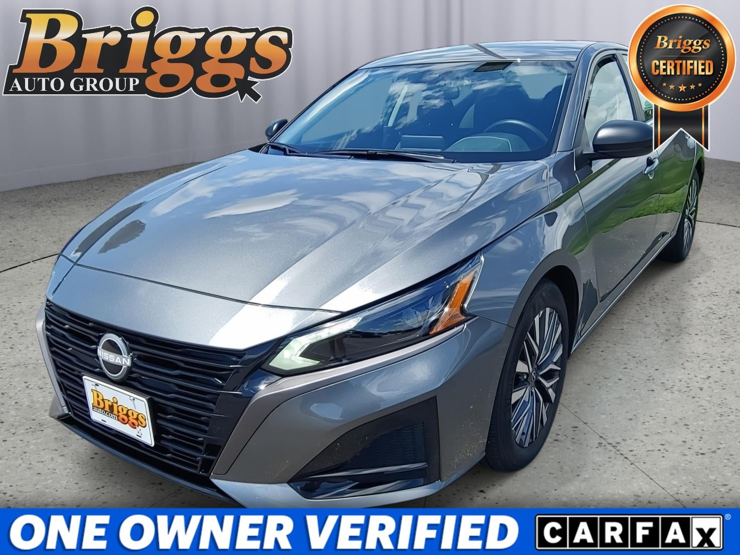 2026 Nissan Altima SV in Gun Metallic — front three-quarter view
