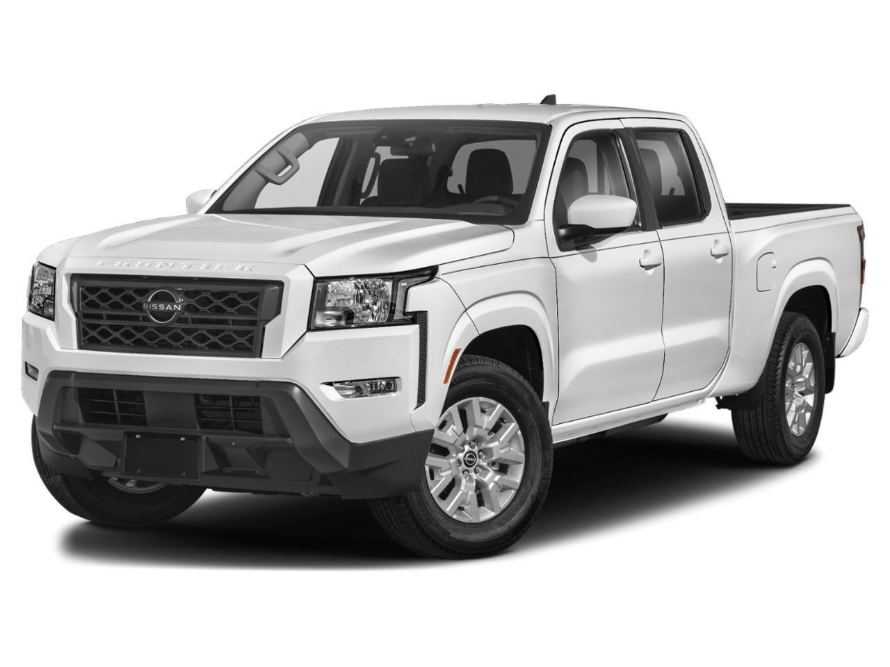 2023 Nissan Frontier SV in Glacier White — front three-quarter view