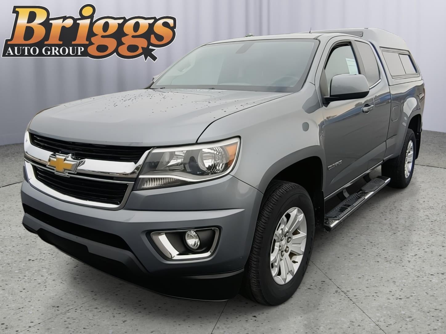 2018 Chevrolet Colorado 2WD LT in Satin Steel Metallic — front three-quarter view
