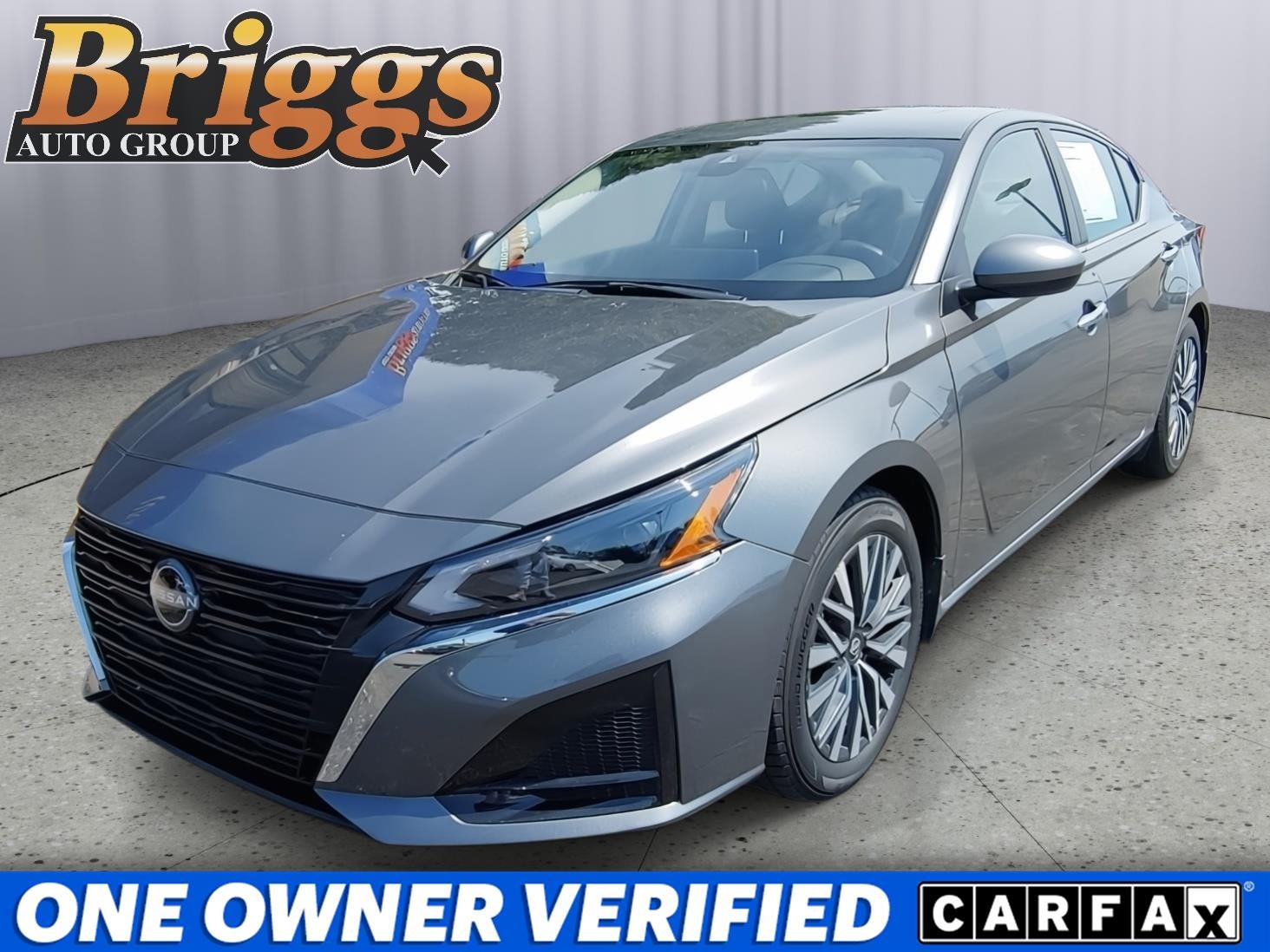 2024 Nissan Altima 2.5 SV in Gun Metallic — front three-quarter view