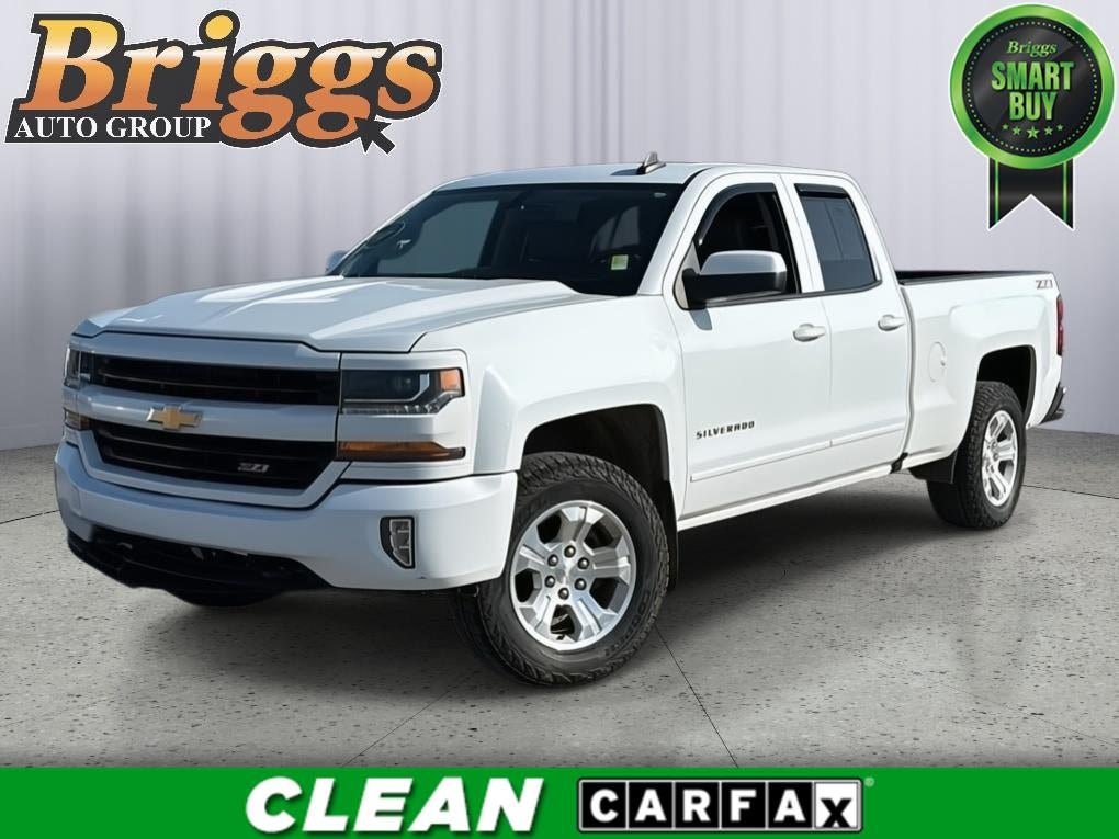 2017 Chevrolet Silverado 1500 LT in Summit White — front three-quarter view